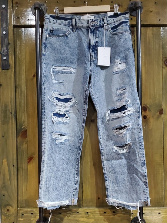 KanCan Denim - KanCan Light Blue Distressed Straight Jeans New With Tag,  100% Cotton NWT